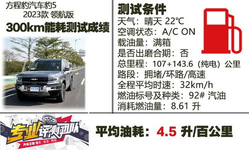方程豹汽车油量多少